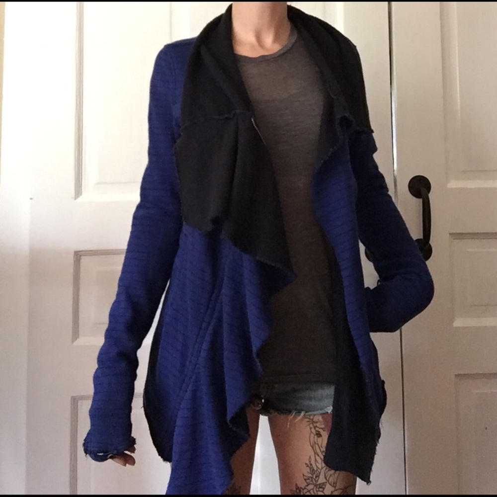 Free People "we the free" side zip cardigan